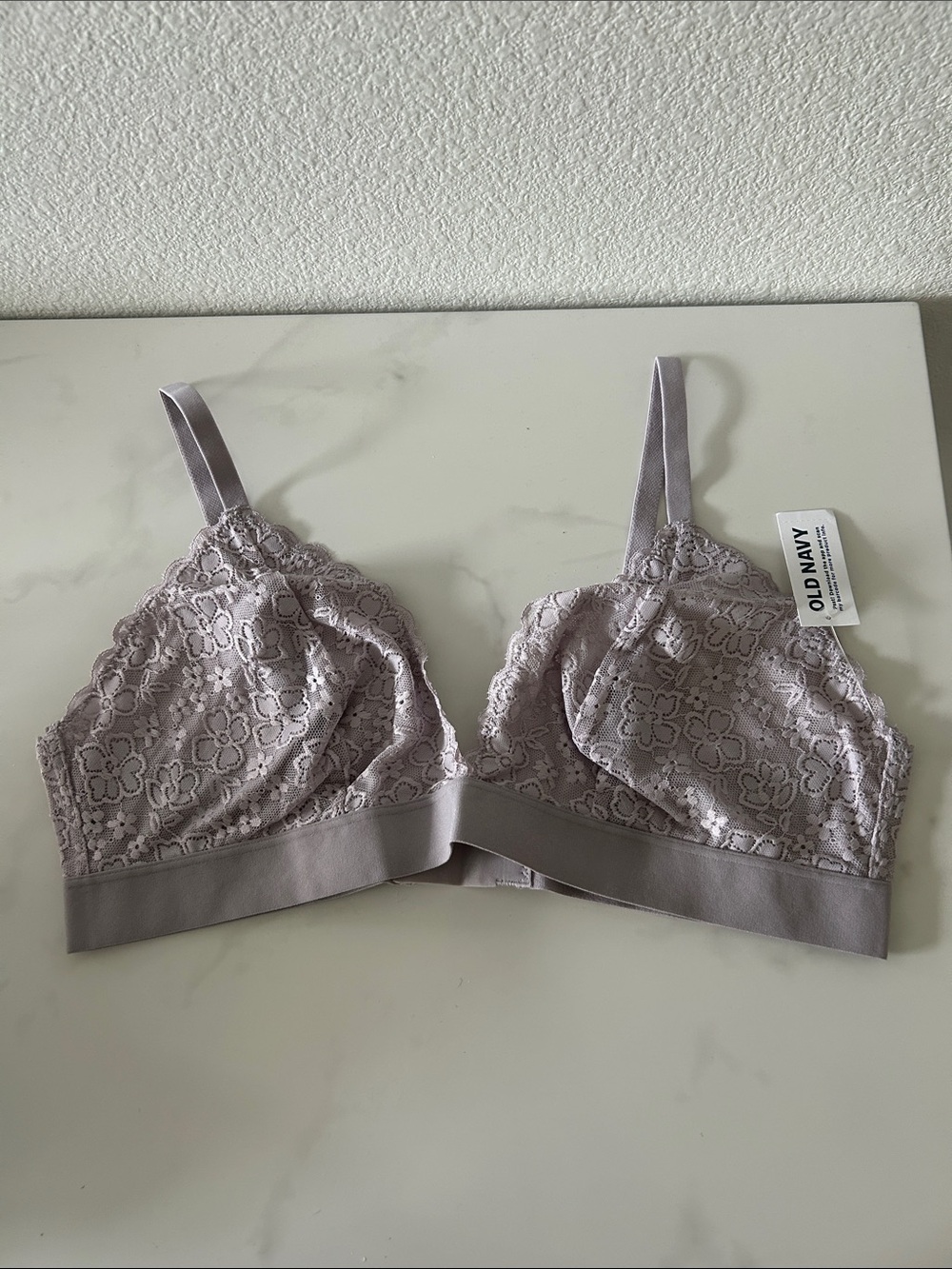 Old Navy Lace Bralette in Dusty Lavender NWT